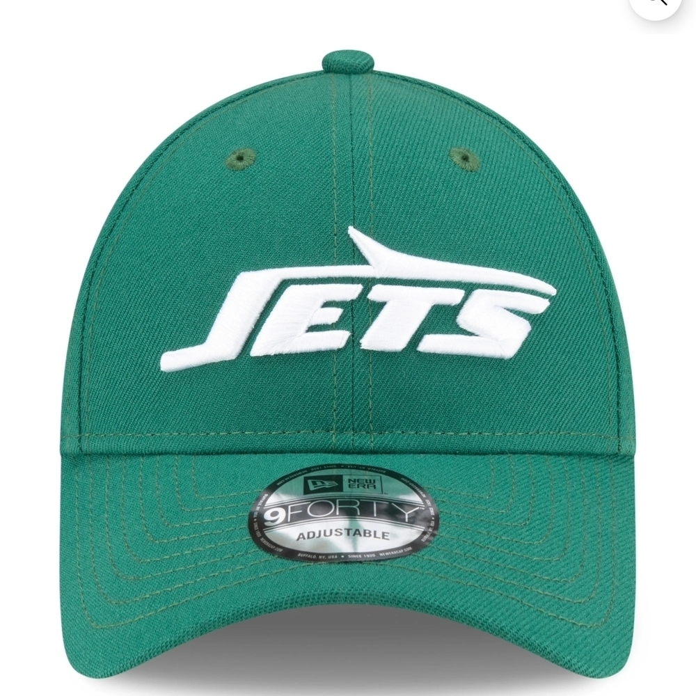 Men's New Era Green New York Jets The League 9FORTY Adjustable Hat - Picture 3 of 6
